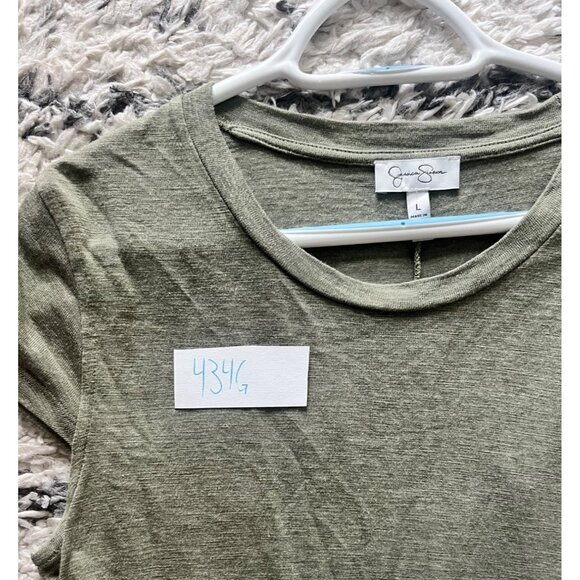 Jessica Simpson Green Short Sleeve Maxi Dress Size Large Bodycon - Picture 8 of 8